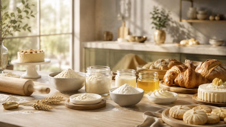 نقش مواد اولیه لبنی در تولید محصولات نانوایی و شیرینی‌پزی